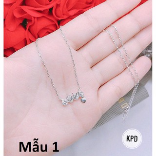 Dây chuyền bạc liền mặt nhỏ xinh