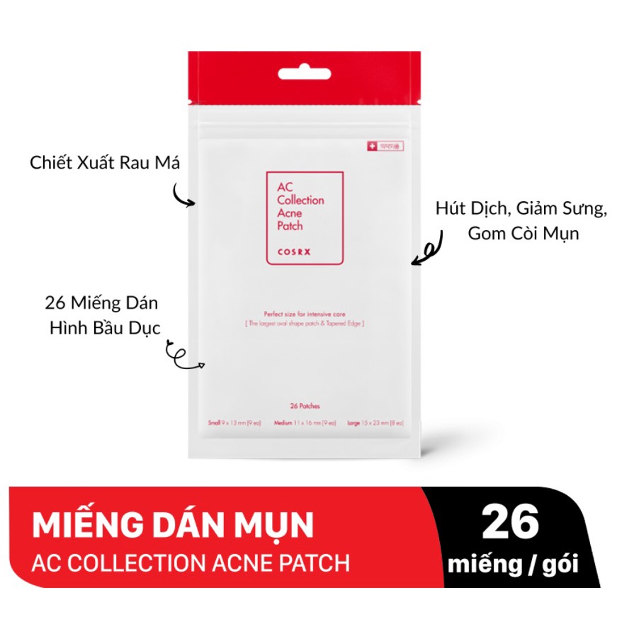 Miếng Dán Mụn COSRX AC Collection Acne Patch