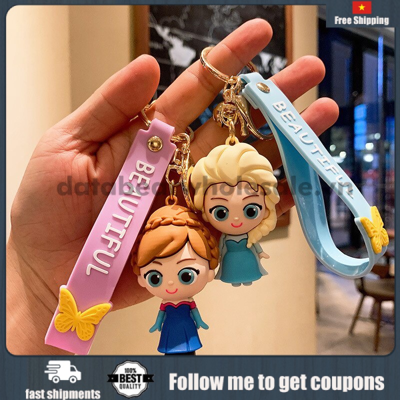 Móc Khóa Silicon Hình Công Chúa Elsa Trong Phim Frozen