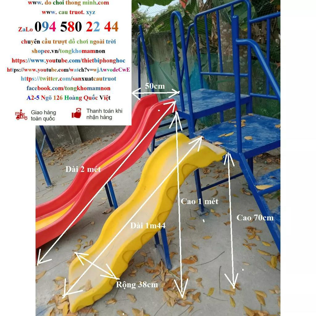 Thanh lý 1 cặp Máng Tuột Ngắn và Dài khác nhau, mét rưỡi và 2 mét, nhựa PP và nhựa composite, giá bán không kèm chân leo