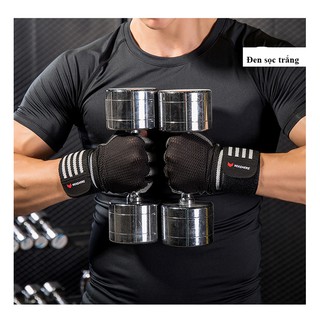 Găng tay tập gym VS001 có đai quấn cổ tay sản phẩm cao cấp của Veasaers