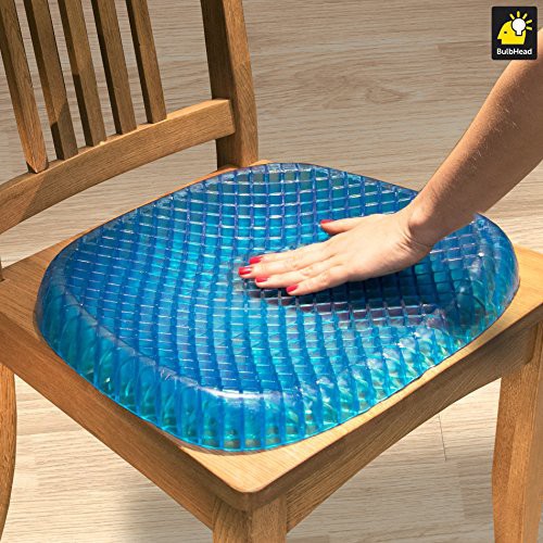 Đệm ngồi 3D silicon, nệm lót ghế gel silicon tổ ong cao cấp thoáng khí chống đau mỏi