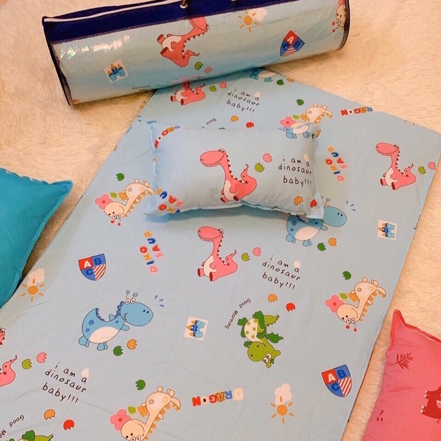 Sét chăn gối cho bé baby chất cotton 100%