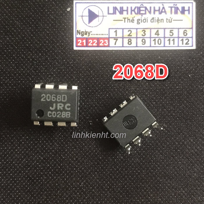 Túi 5 con 2068D 2068DD NJM2068M JRC2068D DIPP-8 IC khuếch đại loại cắm