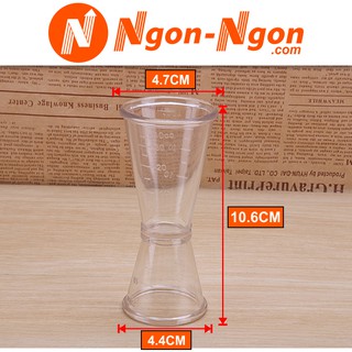 Ly đong 2 đầu - Jigger 2 đầu pha chế 20ml, 40ml