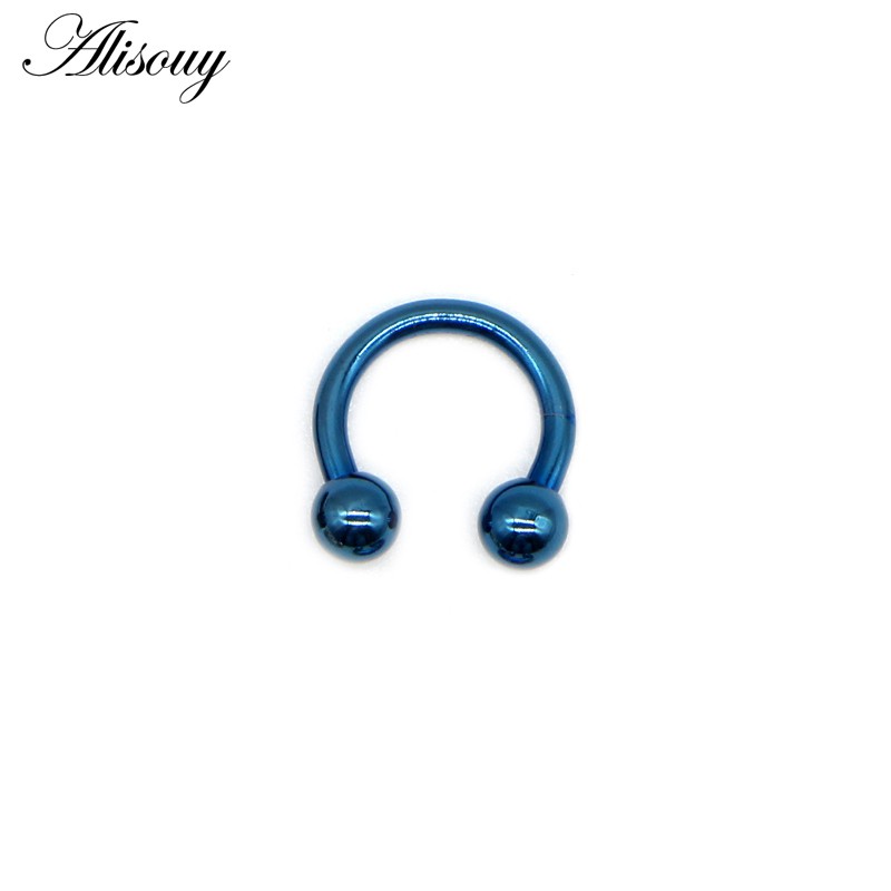 Alisouy 1 Khuyên Mũi Bằng Thép Không Gỉ Cá Tính