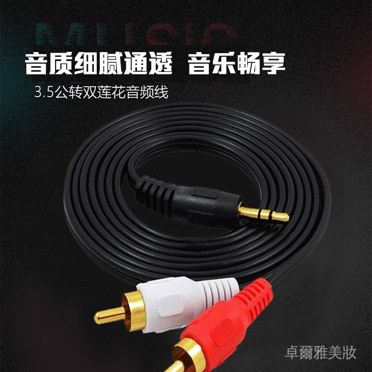 Dây Cáp Âm Thanh Chuyển Đổi Đầu Đực Sang 2 Đầu Hoa Sen | BigBuy360 - bigbuy360.vn