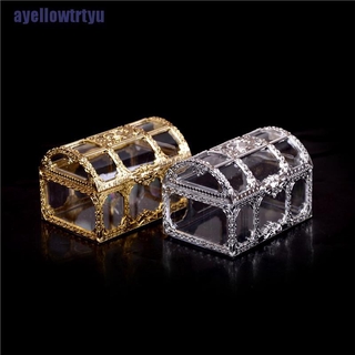 Hộp đựng trang sức mini làm từ nhựa thiết kế hình rương kho báu độc đáo