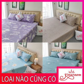 Bộ chăn ga gối cotton c823 kingroom đủ kích thước trải nệm 1m2, 1m4, 1m6, 1m8,2m chuyên bộ ga gối