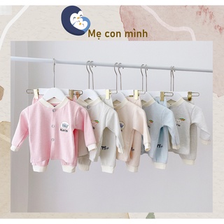 Bộ nỉ Himom dài tay bé trai/bé gái màu pastel - Áo quần thu đông trẻ em