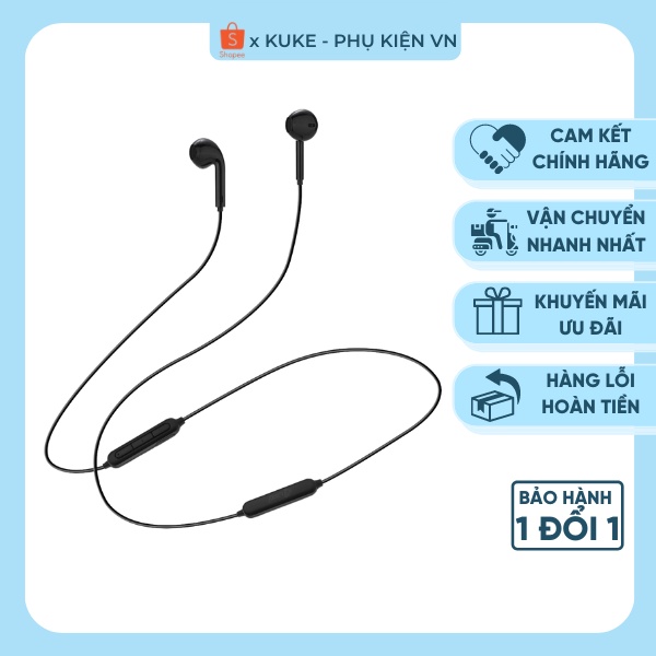 Tai Nghe Bluetooth Đeo Cổ Cá Tính, Âm Thanh Rõ Ràng Nghe Êm Tai - Kuke S11