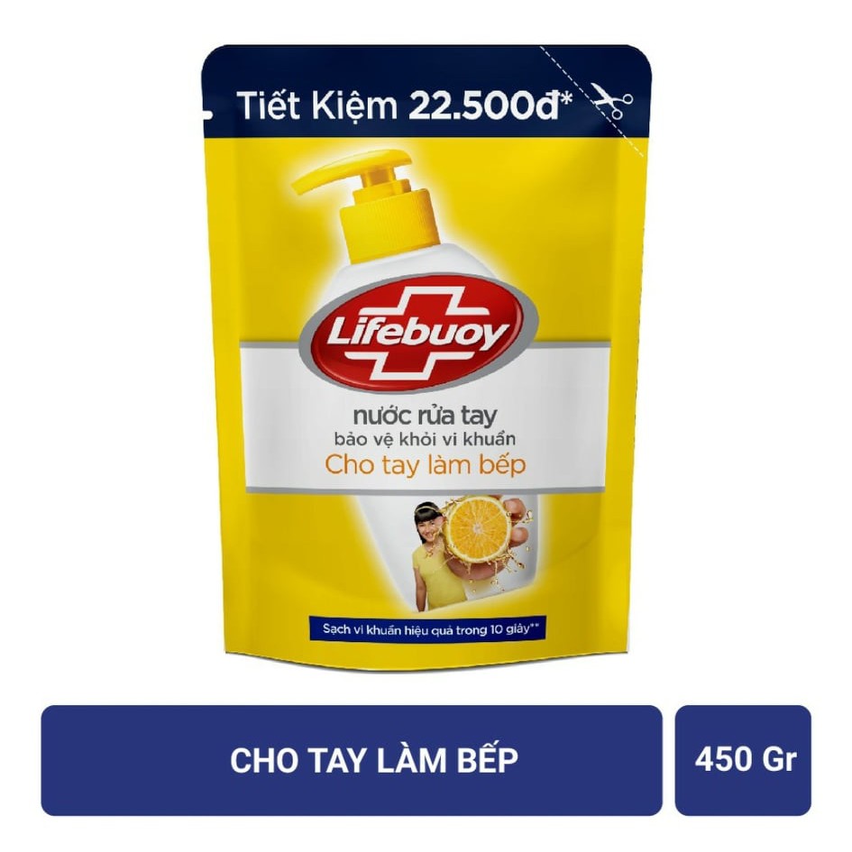 nước rửa tay lifebuoy túi 450gr