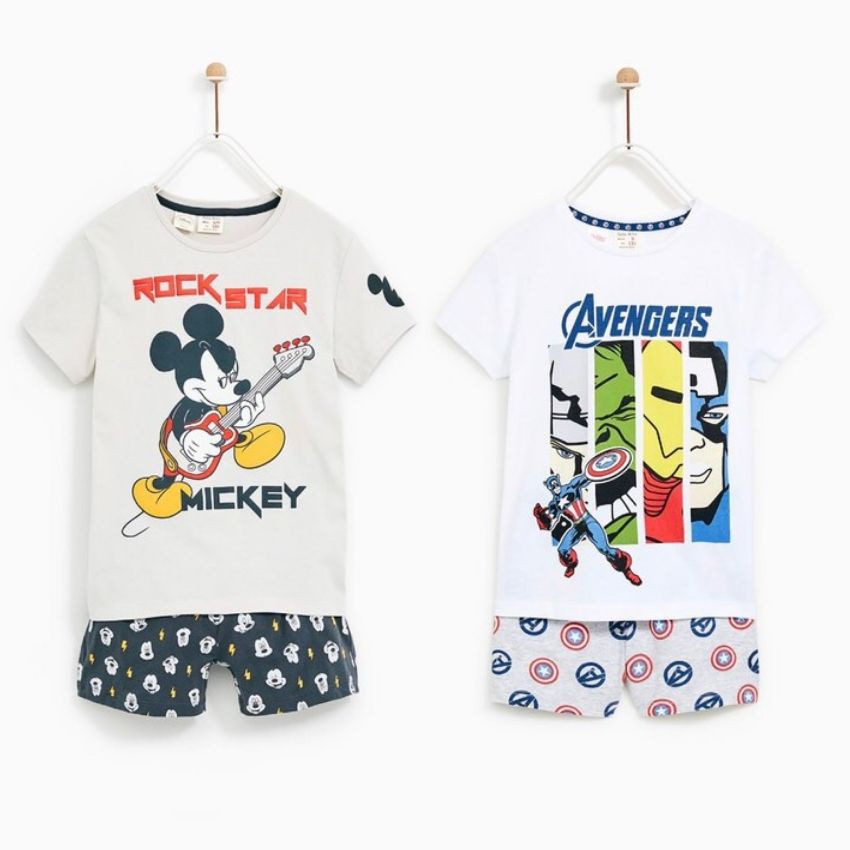 Bộ cotton AVENGER và MICKEY TBKS51 size đại cho bé trai 5-15 tuổi