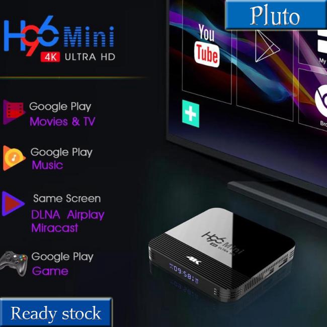 Bộ Tv Box H96 Mini H8 Android 9.0 1 + 8g / 2 + 16g Rk3228A Lõi Tứ 4k Wifi Bt4.0 Hdmi 2.0