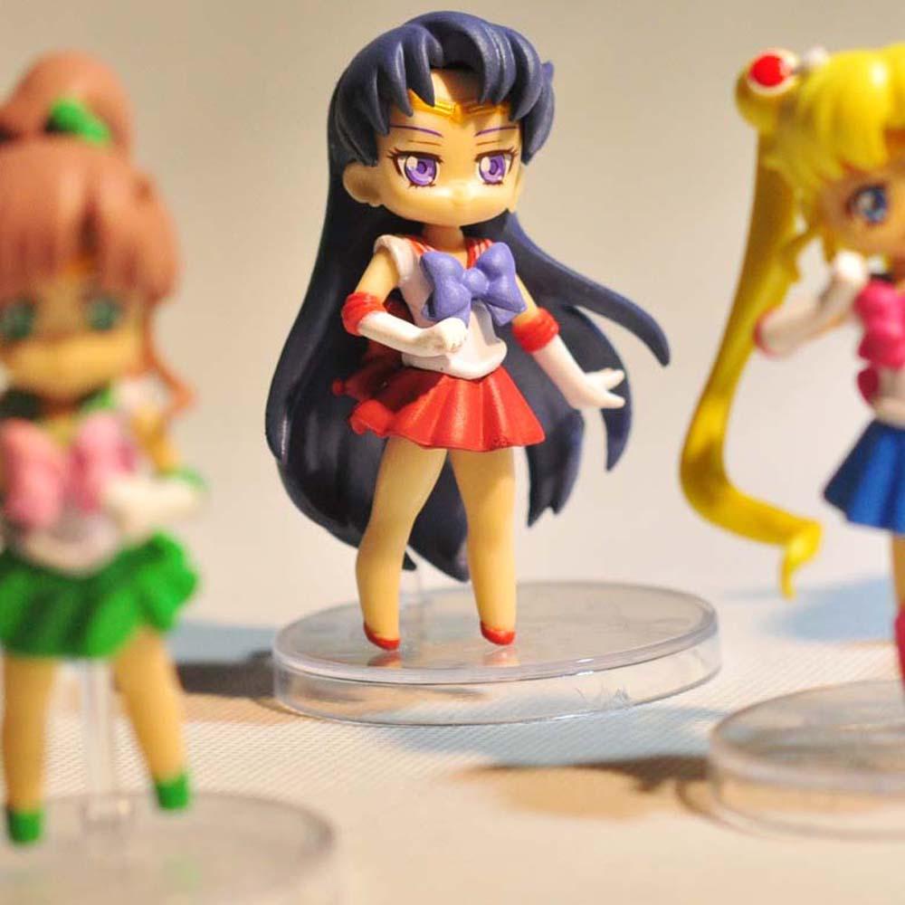 DARNELL Sailor Moon Bộ 6 Mô Hình Nhân Vật Thủy Thủ Mặt Trăng Dùng Trang Trí Bàn