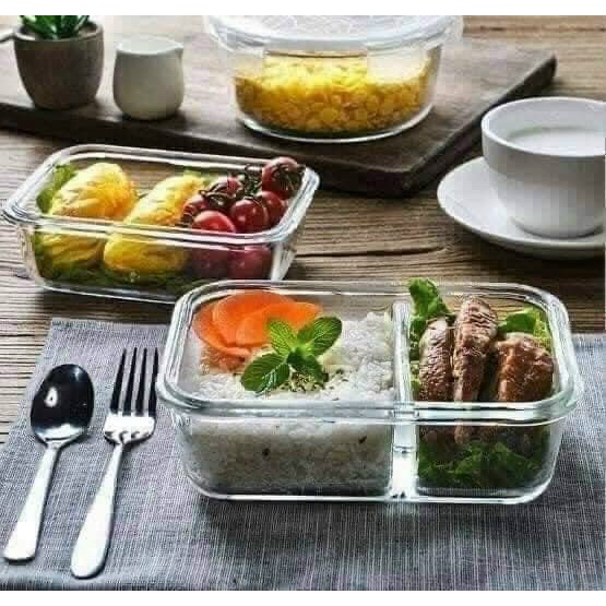 Mẫu thủy tinh đựng thực phẩm_mang cơm văn phòng