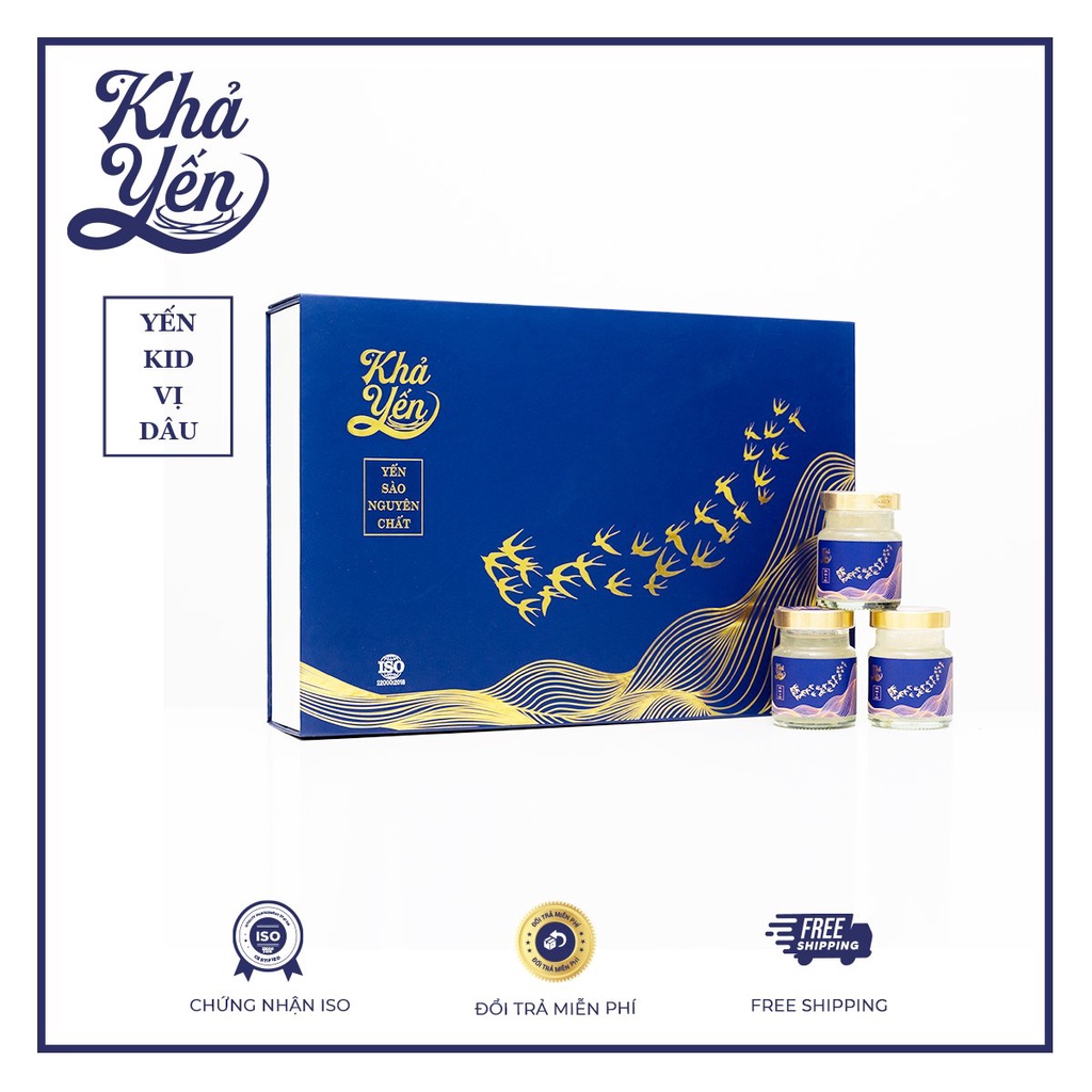 Yến chưng sẵn kid vị dâu Khả Yến phục hồi sức khỏe 10 hũ 70ml