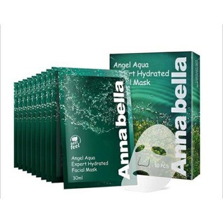 Hộp 10 miếng mặt nạ tảo biển angel aqua annabella săn chắc căng bóng trắng da