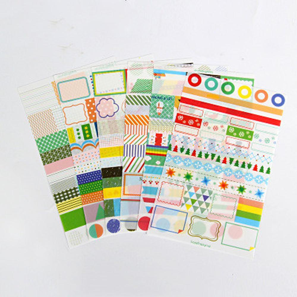 Nhãn Dán Trang Trí Nhật Ký / Album Ảnh Họa Tiết Hoạt Hình Dễ Thương DIY