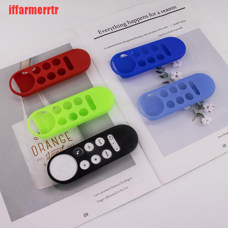 {iffarmerrtr}Silicone Case Chromecast Google TV 2020 Voice Remote Shockproof Protective Cover KGD