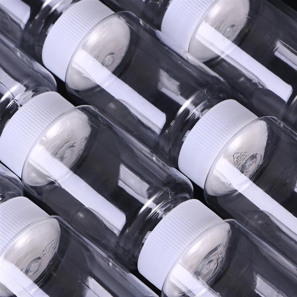 Set 10 lọ nhựa trong suốt 30ml đựng thuốc, muối