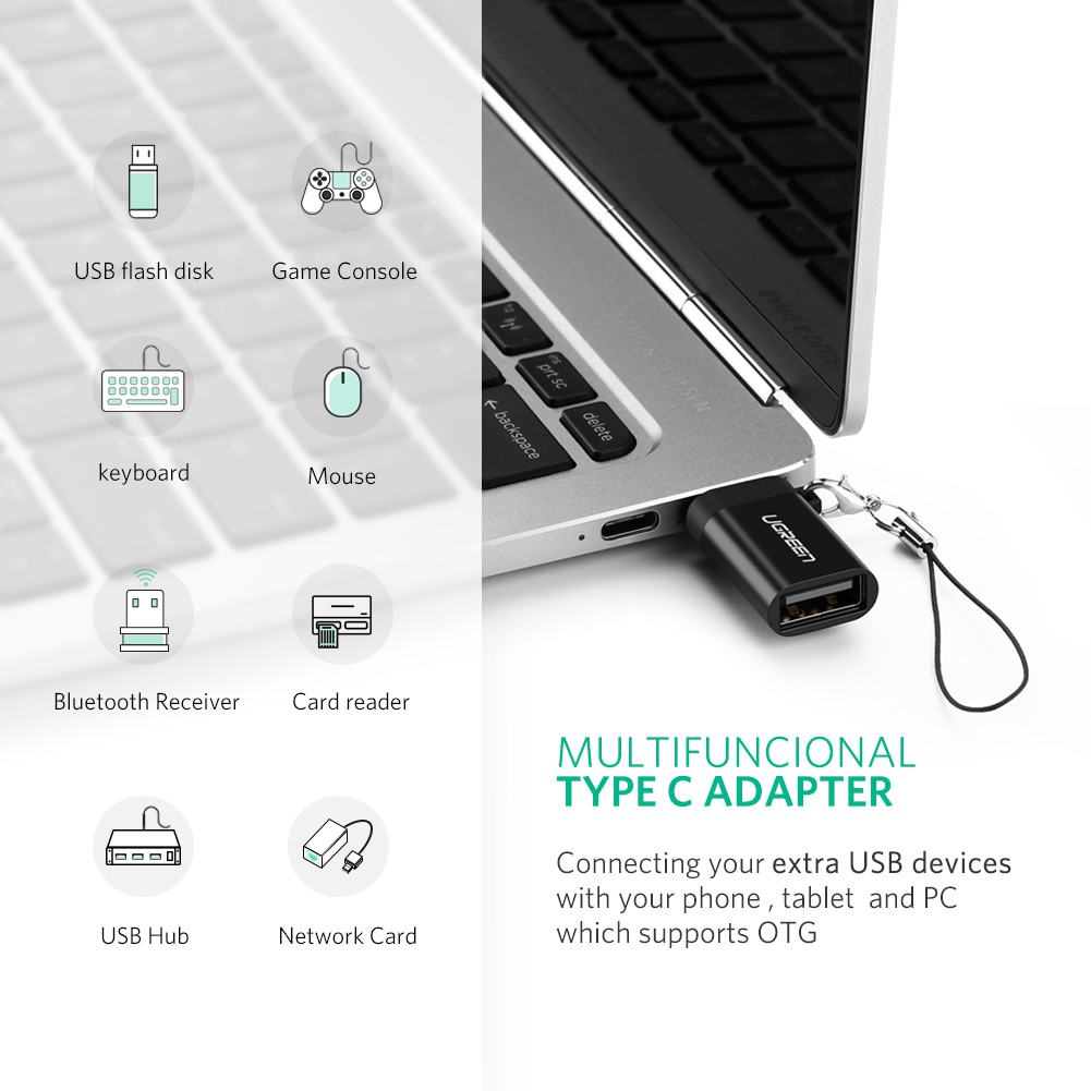 Đầu chuyển USB Type C to USB 3.0 Ugreen 50283