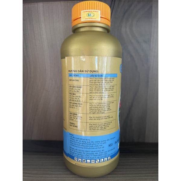 ĐẠM CÁ HỮU CƠ NEPTUNE'S HARVEST - Chiết xuất từ cá và rong biển ở Bắc Mỹ - tăng khả năng hấp thu dinh dưỡng - Chai 500ml