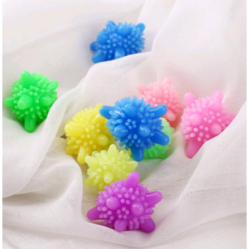 Bóng giặt là giúp làm phẳng quần áo random color bóng nhím cầu gai giặt đồ máy giặt siêu sạch bóng giặt quần áo DANA