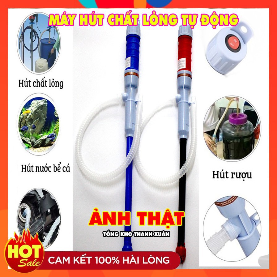 Máy Hút Chất Lỏng Tự Động ❤️Hút Nước, Rượu, Xăng Dầu, Hóa Chất Đủ Loại ❤️RẺ VÔ ĐỊCH❤️ Máy Chạy Pin Tự Động Chỉ 1 Nút Bấm