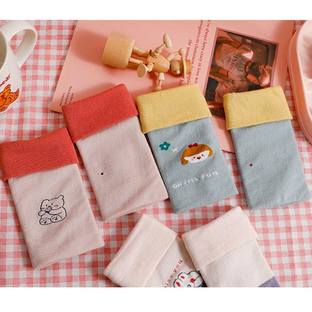 Găng Tay Thể Thao Hở Ngón 1 Lớp Giữ Ấm Dễ Thương Cho Nữ