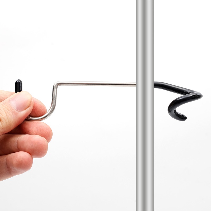 Móc Treo Cọc Lều Bằng Thép Không Gỉ Màu Đen Chống Trượt Tiện Dụng