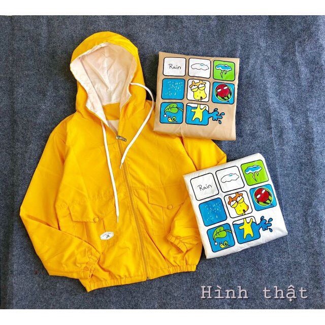 [Ảnh Thật]Áo Khoác Dù 2 Lớp Rain Siêu Cute Unisex Free Size Dưới 68kg AK10 | BigBuy360 - bigbuy360.vn