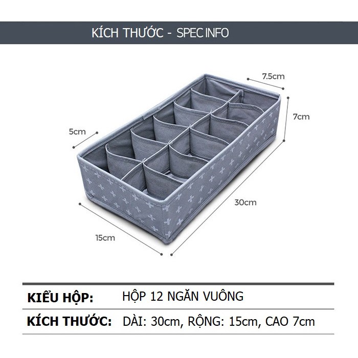 Hộp Đựng Đồ Lót 12 Ngăn- Morning House