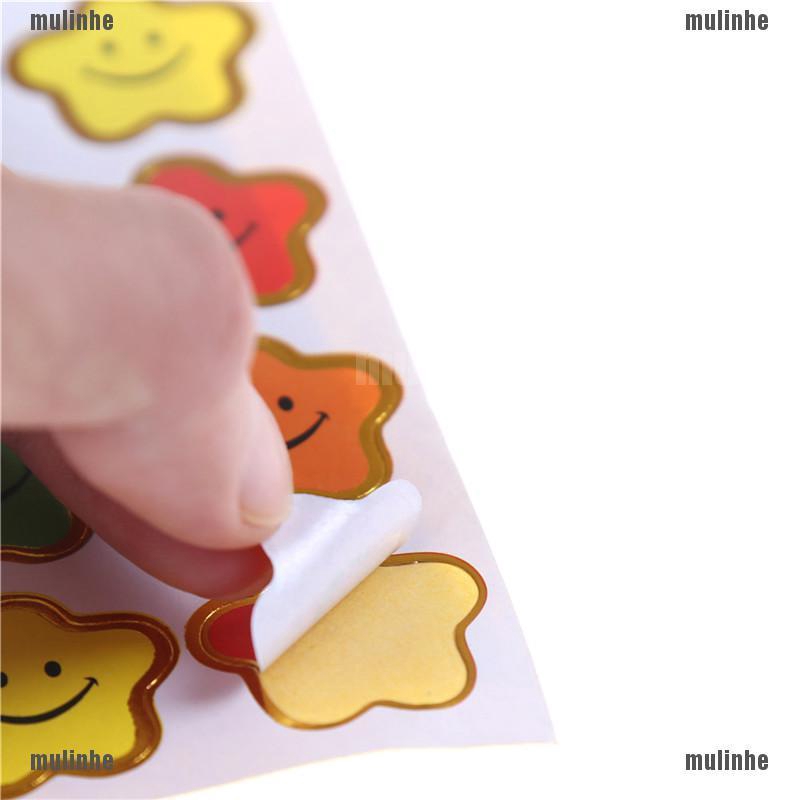 Mul❤ Set 10 Tấm Hình Dán Ngôi Sao Biểu Tượng Cảm Xúc Dùng Làm Phần Thưởng Cho Trẻ Em