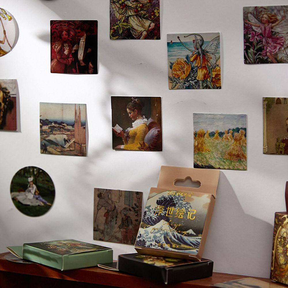 Nhãn Dán Trang Trí Điện Thoại / Sổ Tay / Nhật Ký Phong Cách Vintage DIY