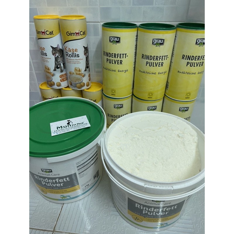Mỡ bò Grau Tăng cơ -Tăng phom cho chó mèo chiết lẻ 100gr