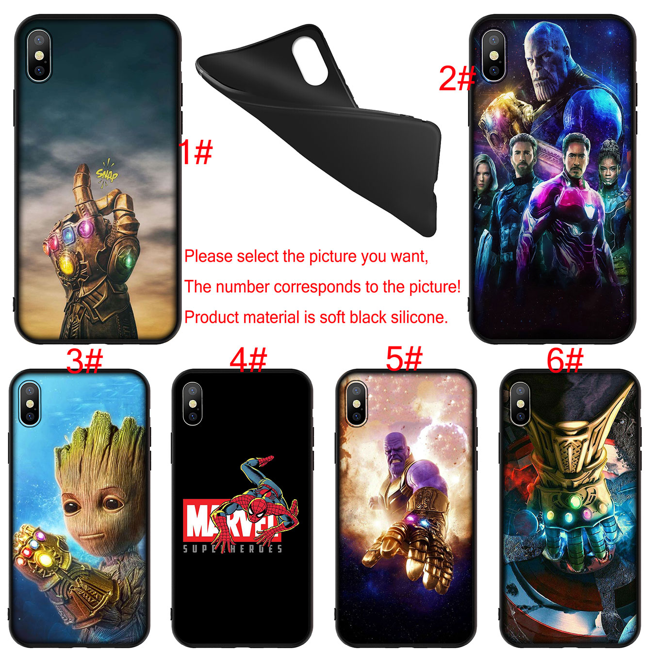 Ốp Điện Thoại Silicon Mềm In Hình Thanos Vs Avengers Marvel Cho Iphone 12 Mini 11 Pro Max Se 2020 12 Mini