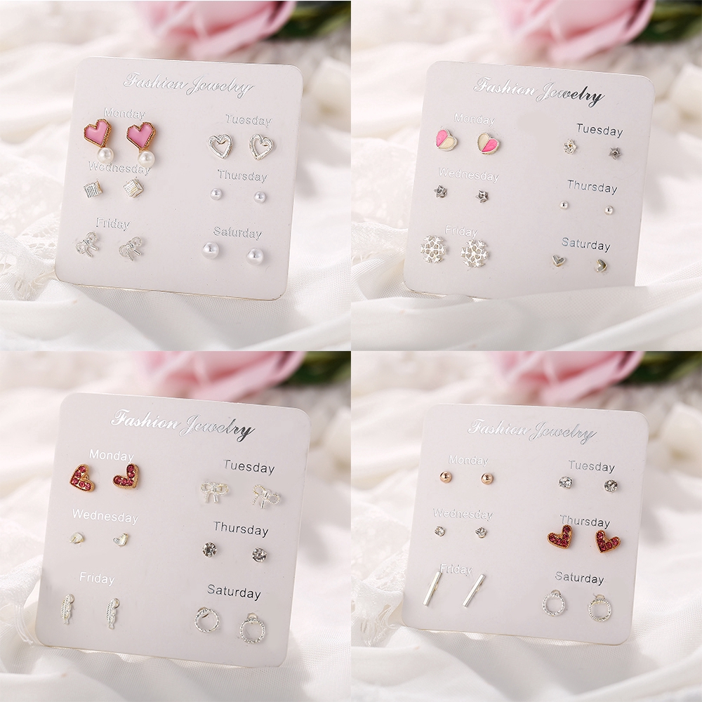 Set khuyên tai thời trang phong cách cho nữ