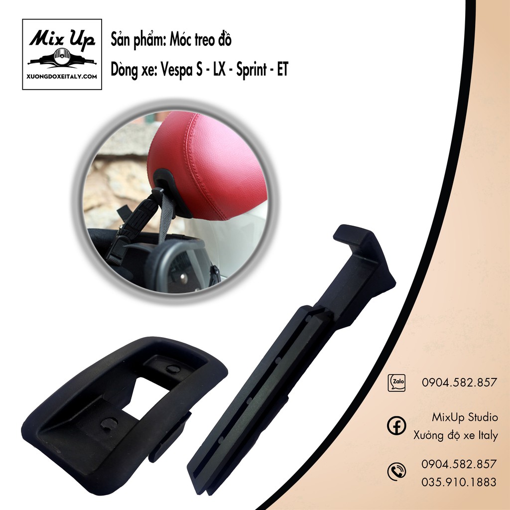 MÓC TREO ĐỒ DÒNG XE VESPA SPRINT/LX/S/ET