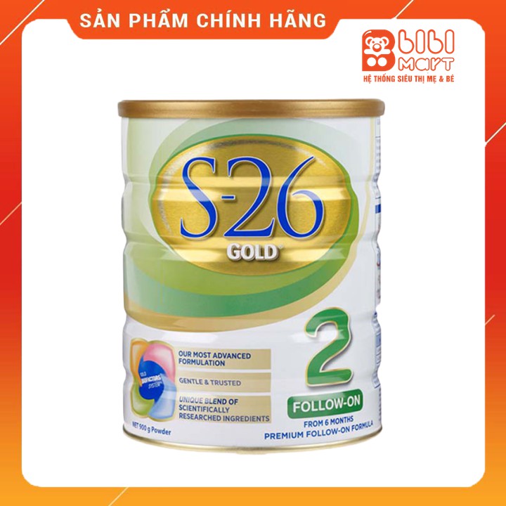 Sữa S26 Gold 2 - 900g , tăng đề kháng, tốt hệ tiêu hóa và phát triển toàn diện cho bé.