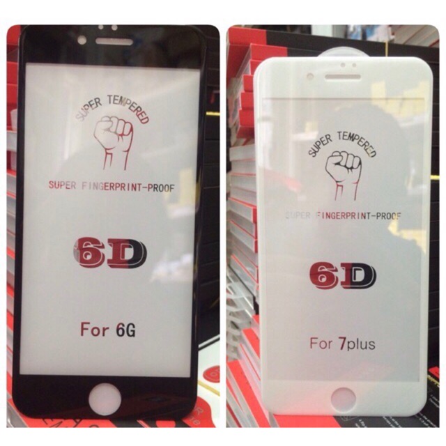 KÍNH CƯỜNG LỰC 6D IPHONE 6/6PLUS/7/7PLUS ₫80.000