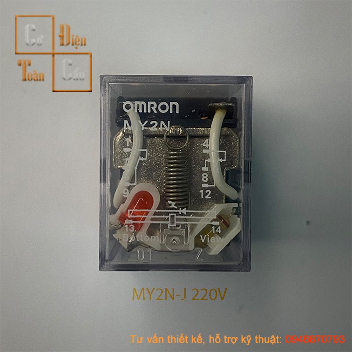 Rơ le trung gian Relay trung gian rơ le kiếng relay kiếng rơ le kính relay kính MY2N-J MY4N-J Omron