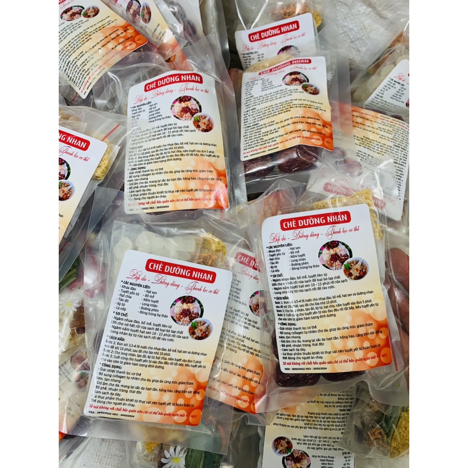 Chè dưỡng nhan, set 150g đủ vị, nguyên liệu chè dưỡng nhan, chè đẹp da, giữ dáng, thanh lọc cơ thể, thơm ngon dễ dùng