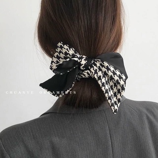 Dây buộc tóc Scrunchies lụa ziczac siêu mềm