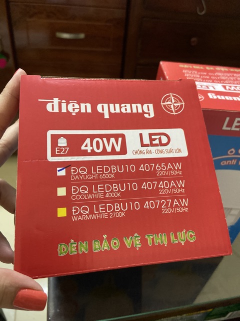 Bóng đèn LED Bulb ĐIỆN QUANG Công suất 40W