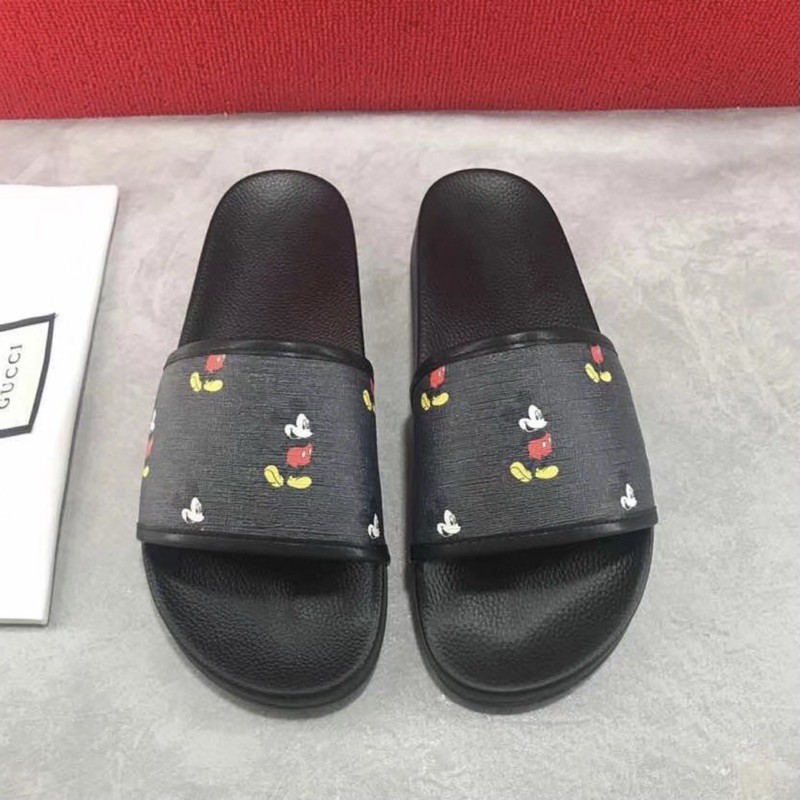 Dép đế cao mickeyyy đen kèm video