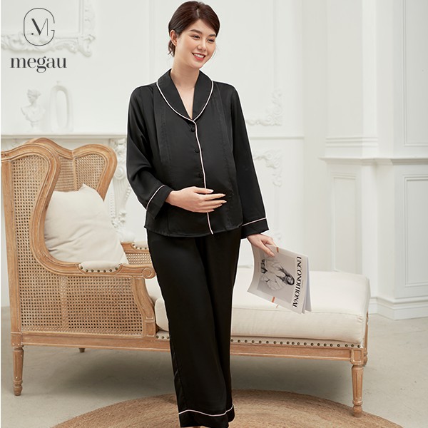 EVA - Set đồ ngủ bầu và sau sinh dài tay thương hiệu MEGAU