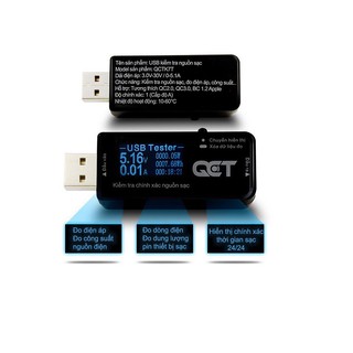 Bộ dòng, điện áp USB Tester QCT