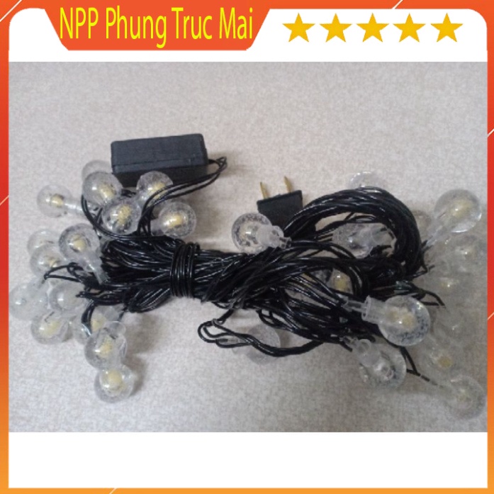 Đèn led bi bọt nước đèn nhấp nháy trang trí giáng sinh, tết - Dây đèn led loại 9M ánh sáng vàng và đổi màu