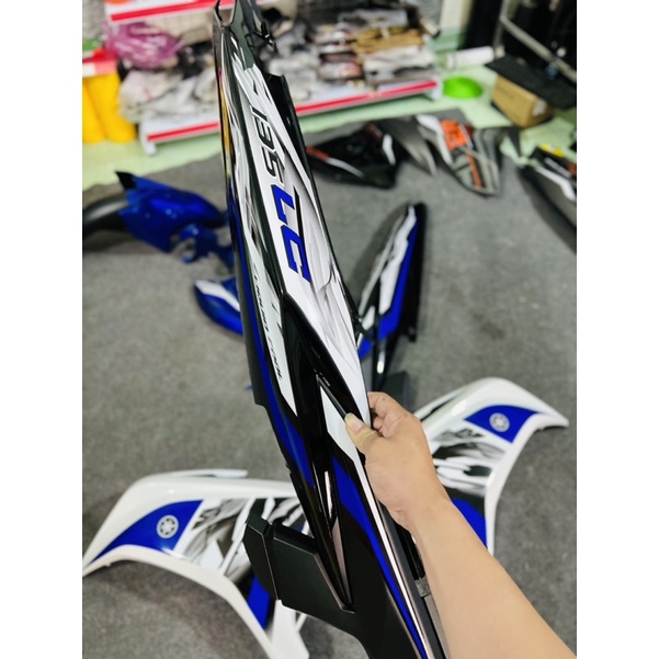 Áo Exciter V7 Xanh Trắng